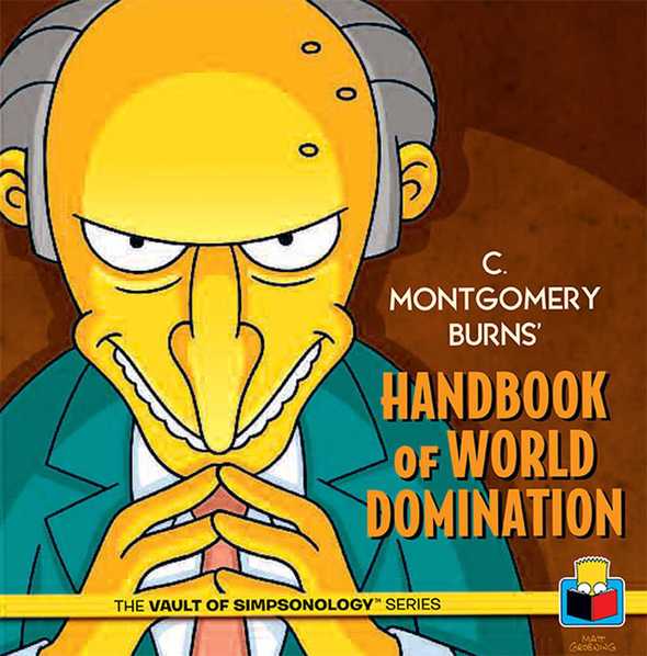 c montgomery burns handbook of world domination 9781608873203 hr